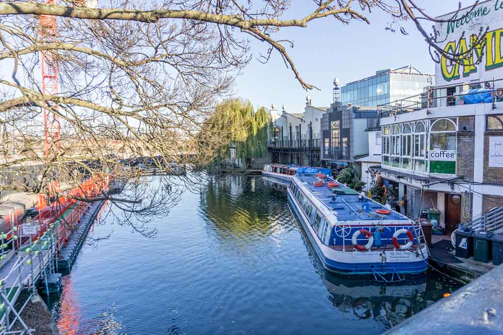 canal boat in london