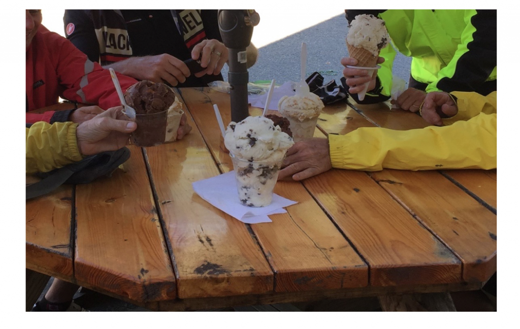 group eating ice cream