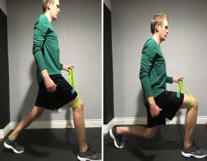 Lunge with Gluteal Activation