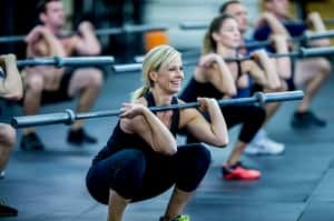 Women weightlifting